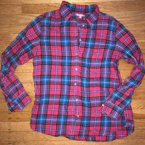 Red and blue Uniqlo flannel